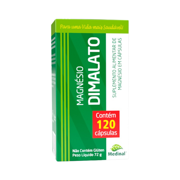 MAGNESIO DIMALATO 120 CAPSULAS - MEDINAL