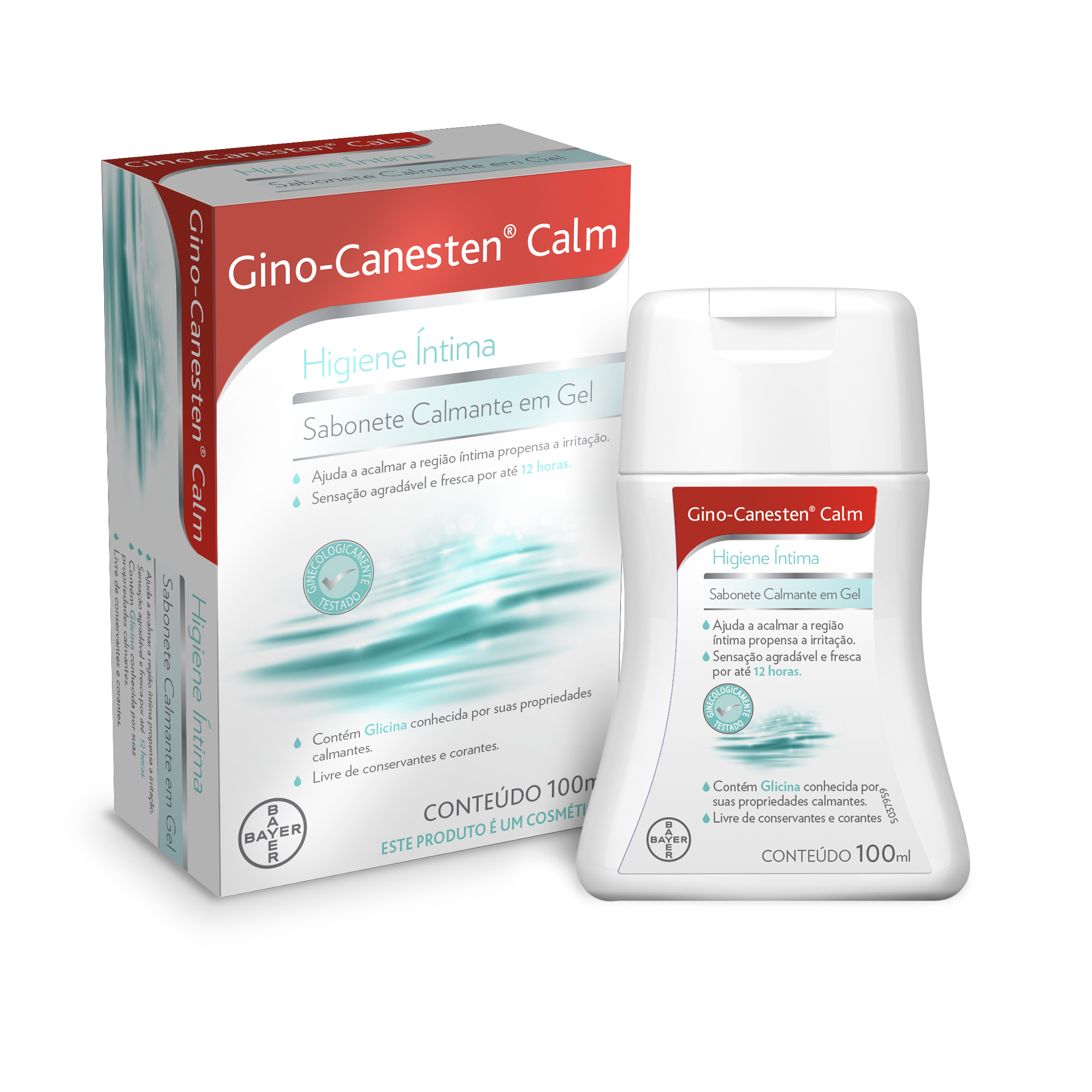 GINO CANESTEN CALM SABONETE INTIMO GEL 100ML - BAYER