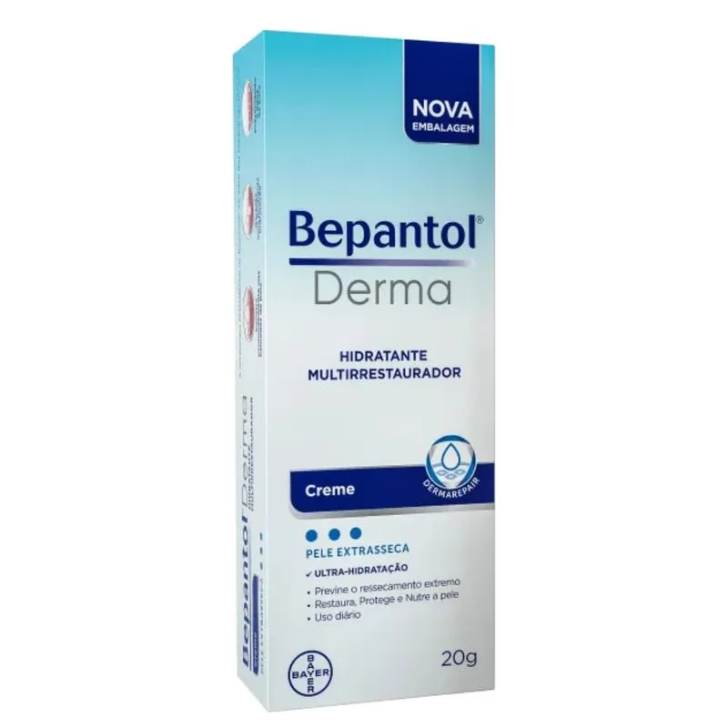 BEPANTOL DERMA CREME HIDRATANTE 20G MULTIRRESTAURADOR PELE EXTRASSECA - BAYER