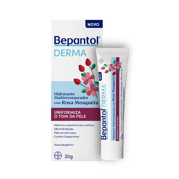 BEPANTOL DERMA ROSA MOSQUETA 20G UNIFORMIZA O TOM DA PELE - BAYER