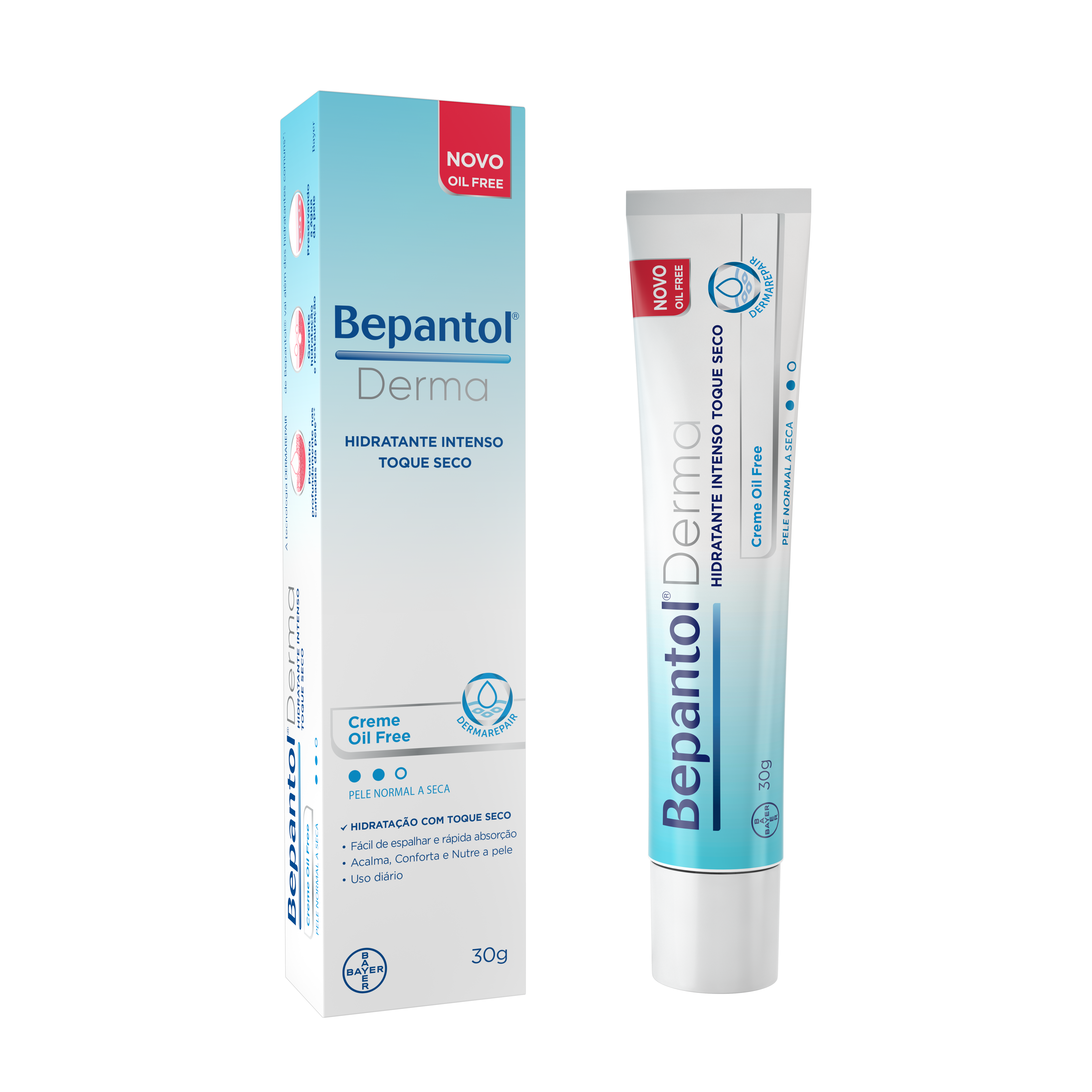 BEPANTOL DERMA CREME OIL FREE TOQUE SECO 30G PELE NORMAL A SECA - BAYER