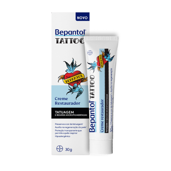 BEPANTOL TATTOO CREME RESTAURADOR 30G TATUAGEM E MICROPIGMENTACAO - BAYER