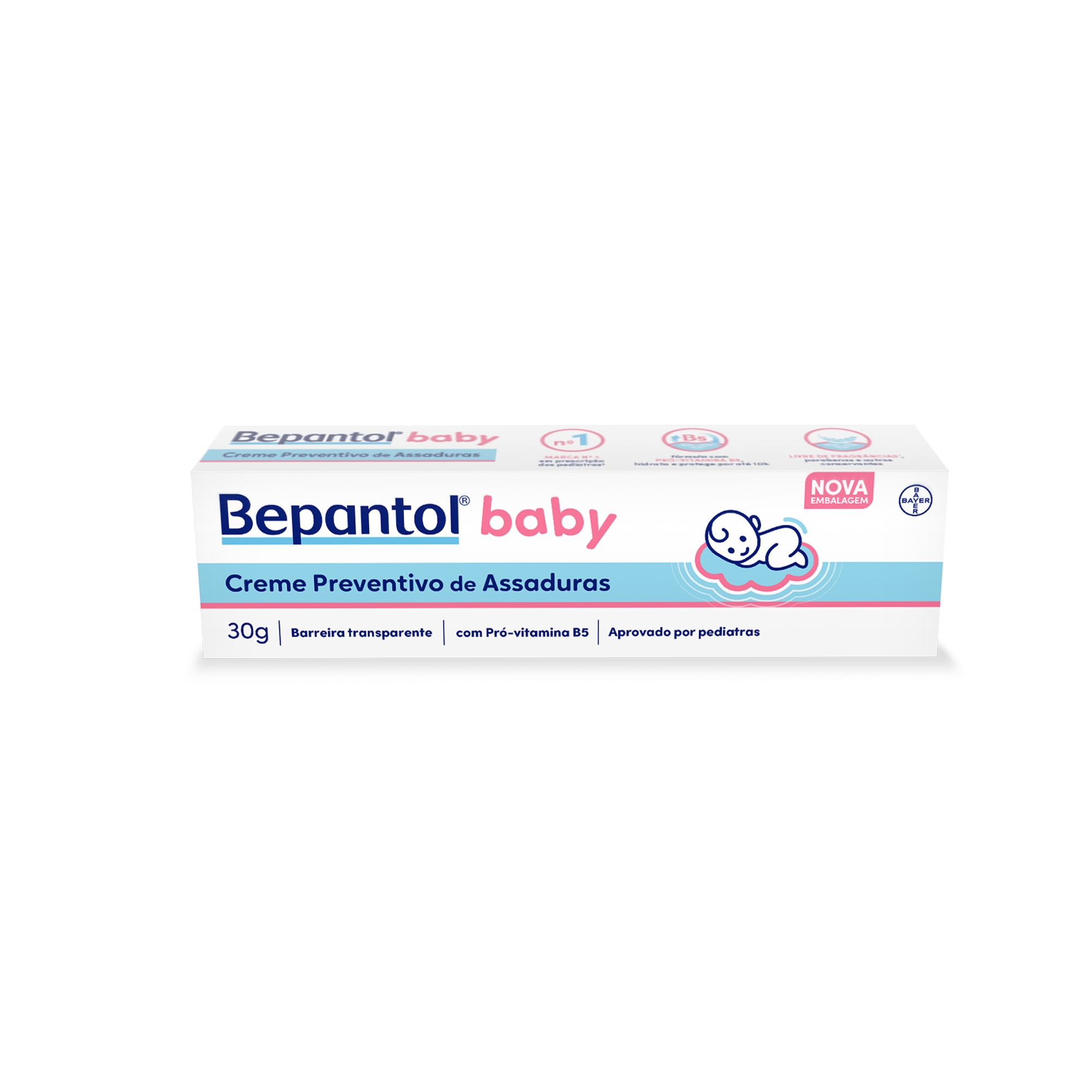 BEPANTOL BABY CREME PREVENTIVO 30G PARA ASSADURAS COM PRO-VIT B5 - BAYER