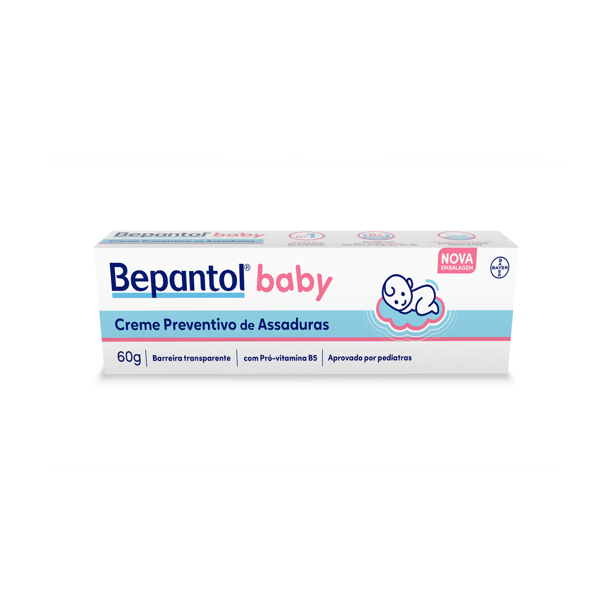 BEPANTOL BABY CREME PREVENTIVO 60G PARA ASSADURAS COM PRO-VIT B5 - BAYER