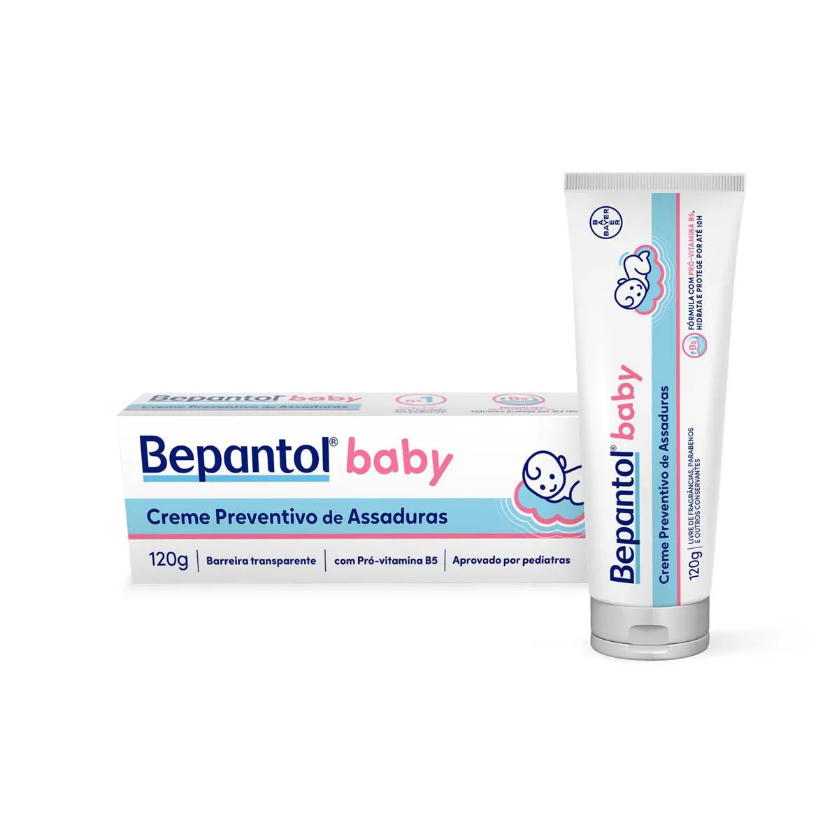 BEPANTOL BABY CREME PREVENTIVO 120G PARA ASSADURAS COM PRO-VIT B5 - BAYER