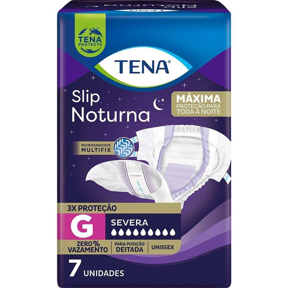FRALDA SLIP NOTURNA TAM G 9 PCTS C/ 7UN INCONTINENCIA SEVERA - TENA