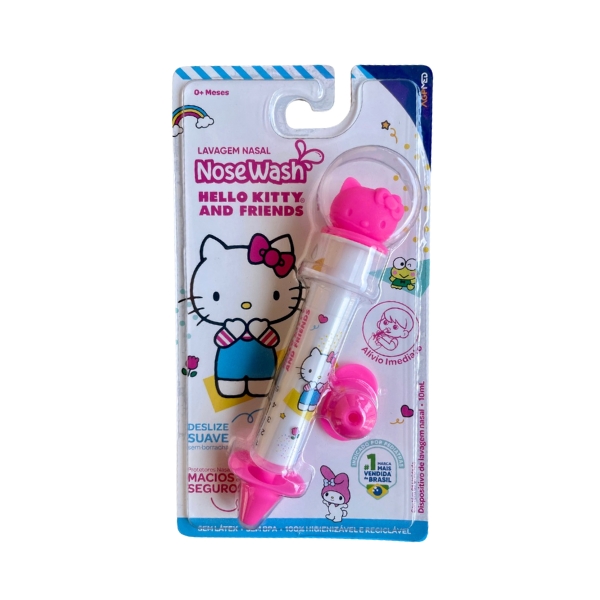SERINGA PARA LAVAGEM NASAL HELLO KITTY NOSEWASH 10ML - AGPMED