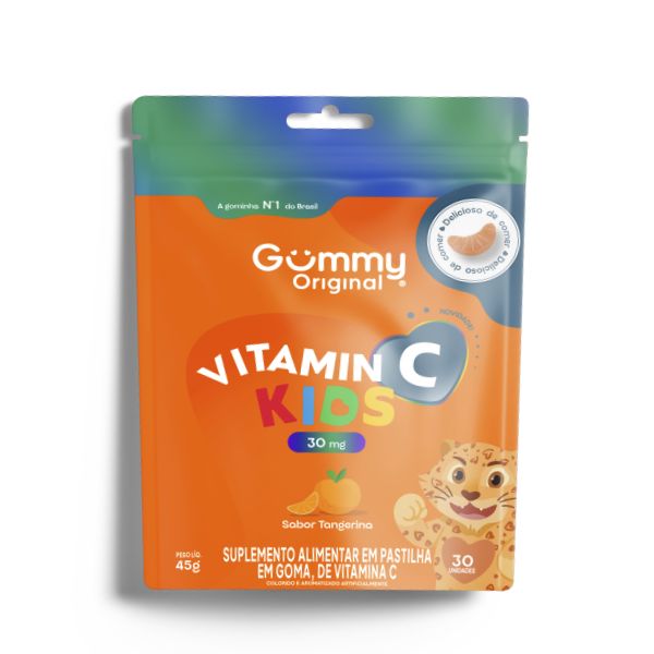 GUMMY KIDS VITAMIN C 30MG GOMAS 30UN 45G POUCH SABOR TANGERINA - NUTRI GROUP