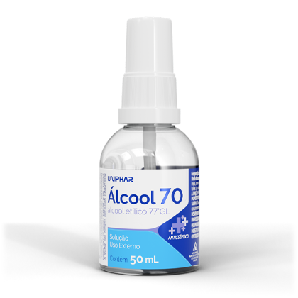ALCOOL ETILICO 70% SPRAY 50ML - UNIPHAR *