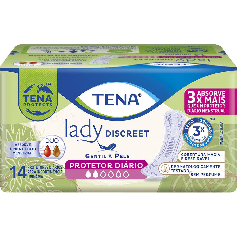PROTETOR DIARIO LADY DISCREET LINER 14UN - TENA
