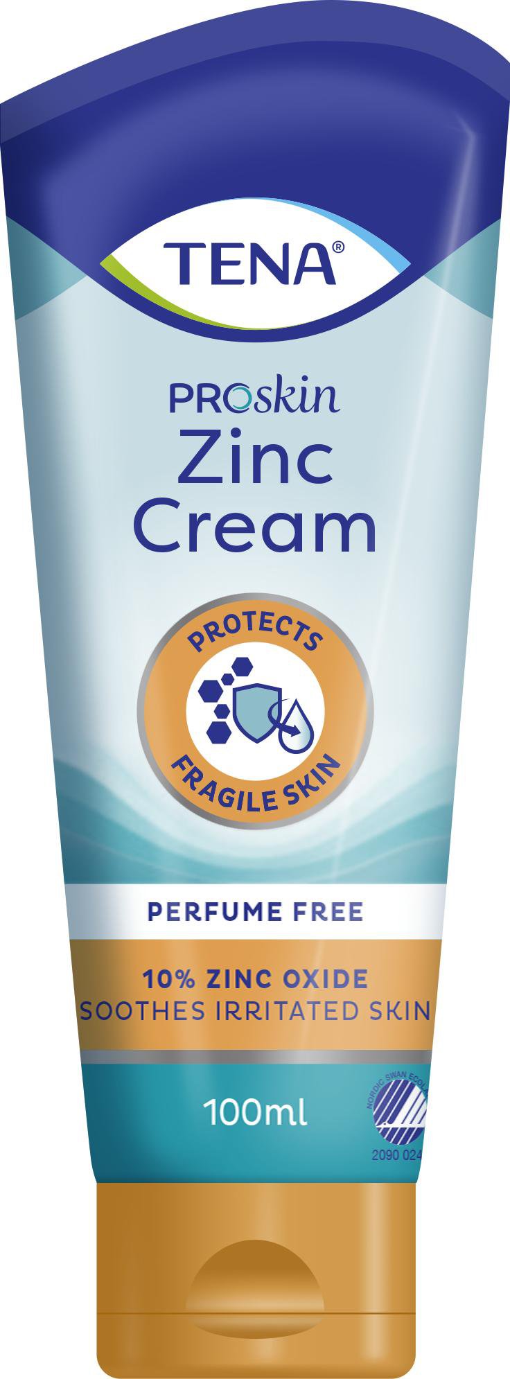 CREME PARA ASSADURA ZINC CREAM 100ML PROSKIN PERFUME FREE 10% ZINCO - TENA