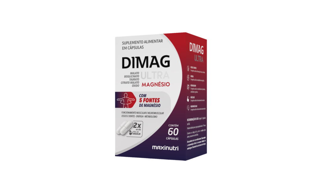DIMAG ULTRA 5 FONTES MAGNESIO 60 CÁPS. - MAXINUTRI