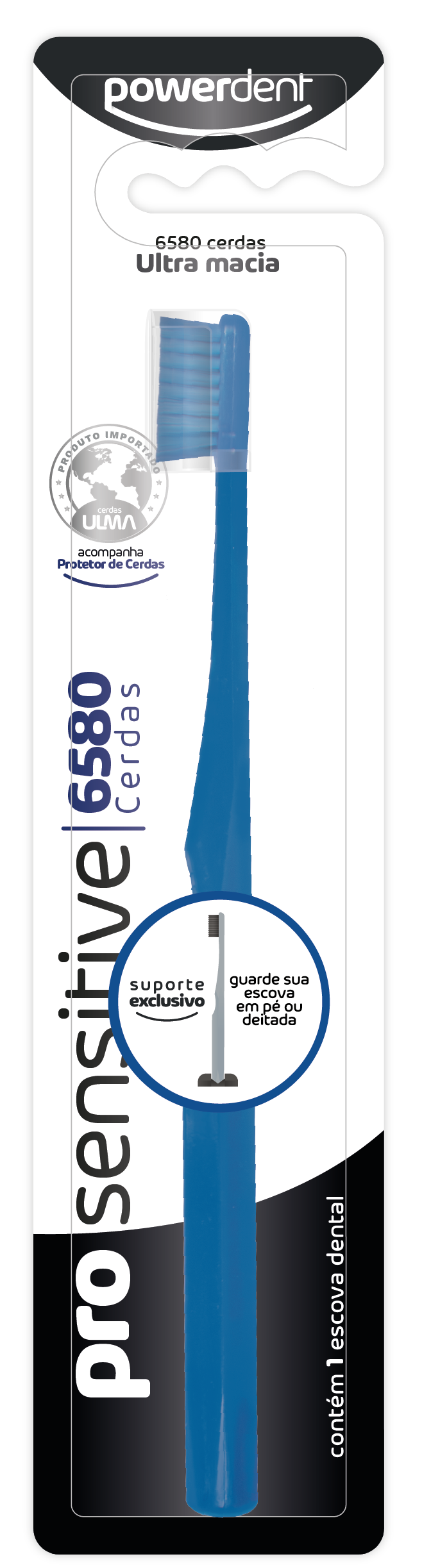 ESCOVA DENTAL PRO SENSITIVE ORTHO UN ULTRA MACIA 6580 CERDAS REF2162 - POWERDENT