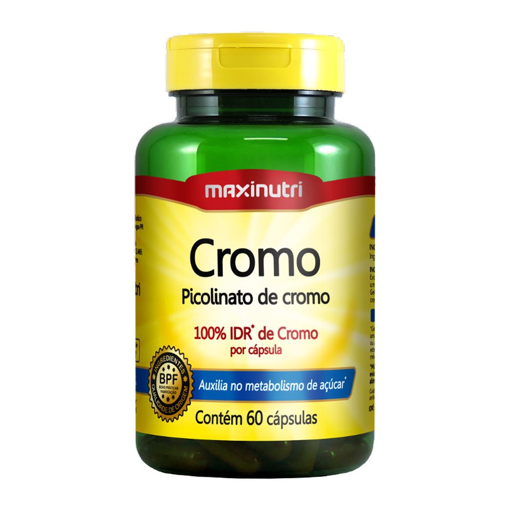 PICOLINATO DE CROMO 250MCG 60 CAPSULAS - MAXINUTRI