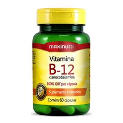 VITAMINA B12 9,94MCG CIANOCOBALAMINA 60 CAPSULAS - MAXINUTRI