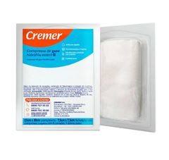 COMPRESSA DE GAZE 11 FIOS 7,5X7,5CM 10UN ESTERIL - CREMER