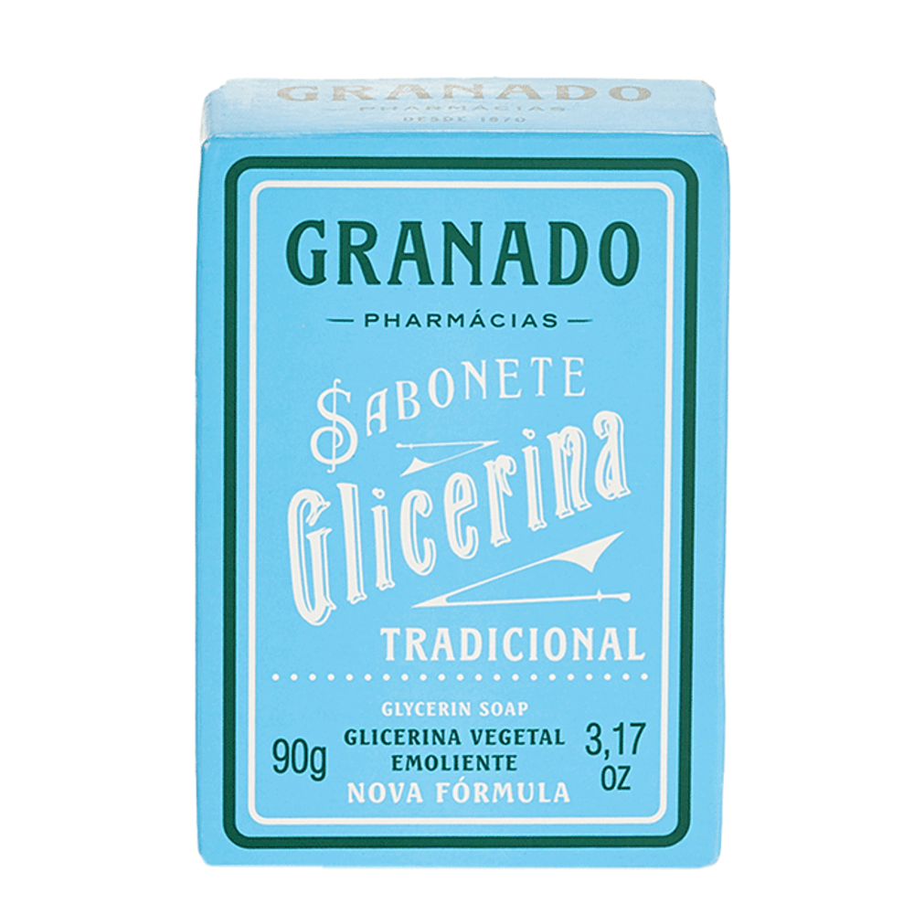 SABONETE EM BARRA DE GLICERINA 90G TRADICIONAL - GRANADO