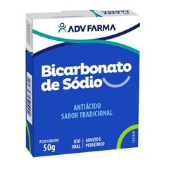 BICARBONATO DE SODIO CX 50G - ADV .