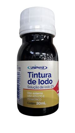 TINTURA DE IODO 2% 30ML - UNIPHAR .