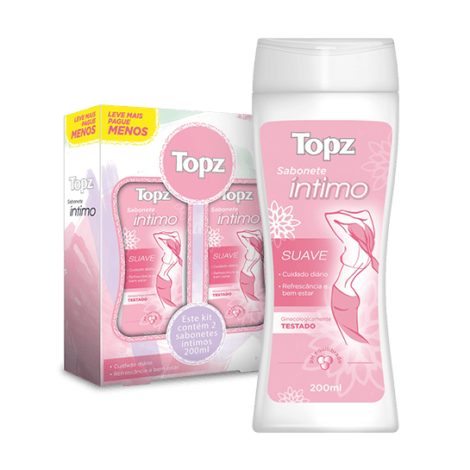 SABONETE LIQUIDO INTIMO SUAVE 2UN 200ML LEVE MAIS PAGUE MENOS TOPZ - CREMER