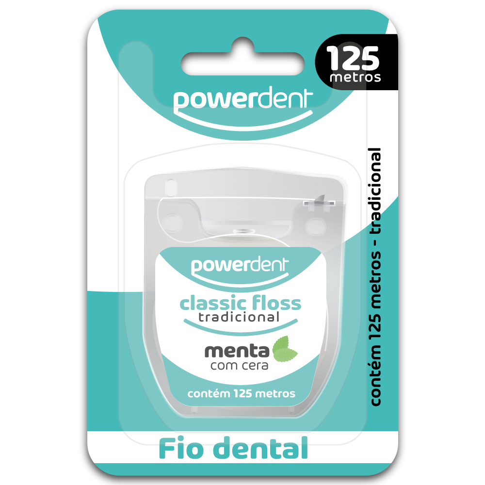 FIO DENTAL CLASS FLOSS TRADICIONAL 125M MENTA REF 1095 - POWERDENT