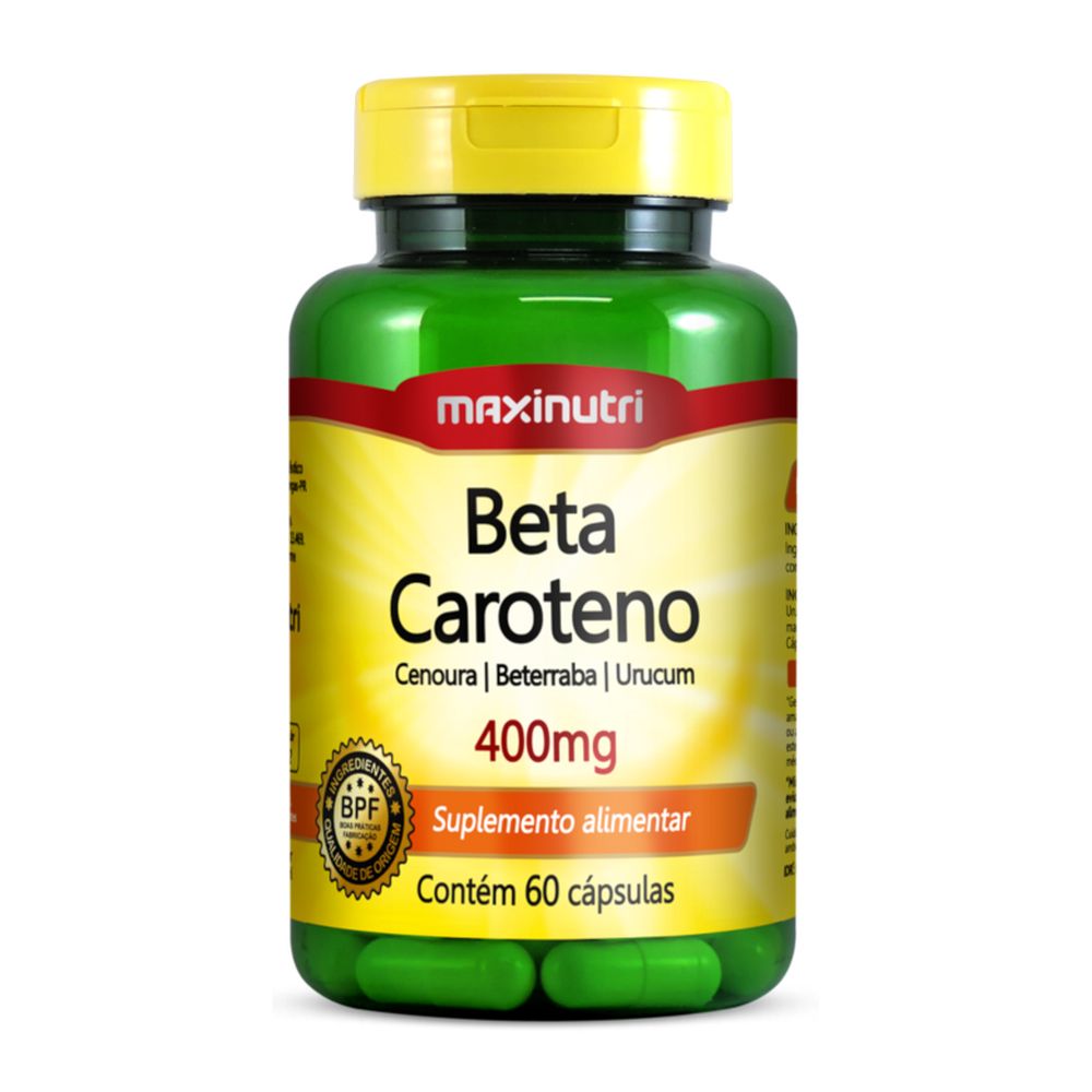 *BETA CAROTENO 400MG 60 COMPRIMIDOS - MAXINUTRI