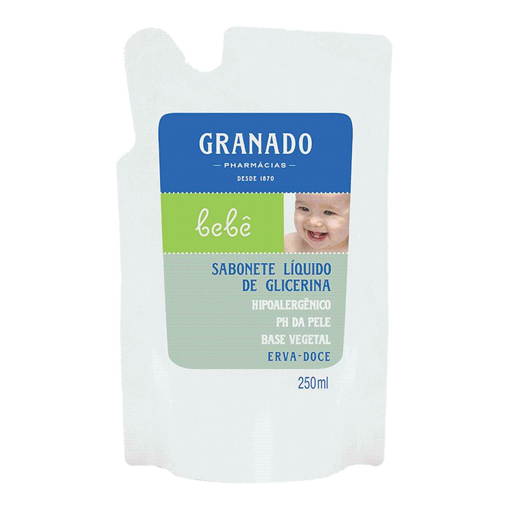 *REFIL SABONETE LIQ GLIC BEBE LAVANDA 250ML - GRANADO
