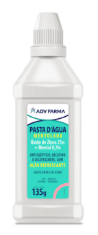 PASTA D AGUA MENTOLADA FRASCO 135G - ADV .