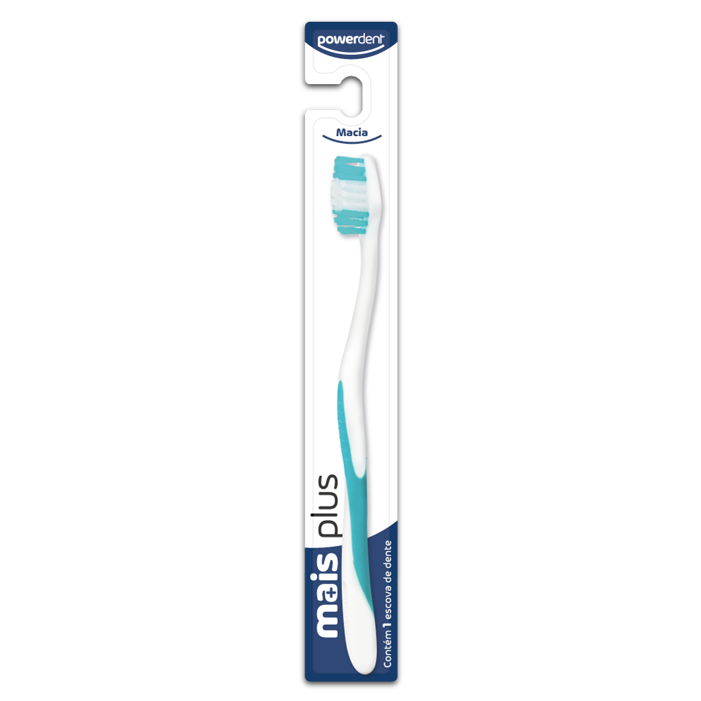 ESCOVA DENTAL MAIS TOTAL PLUS MACIA CABECA 28 REF1064 - POWERDENT