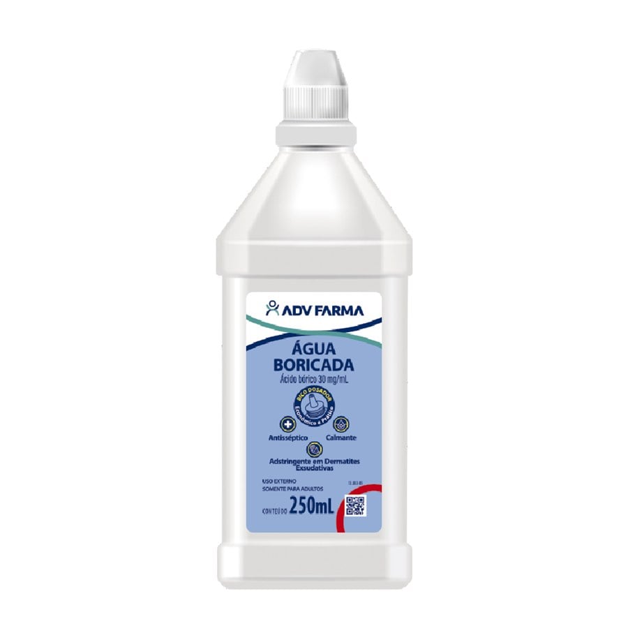 AGUA BORICADA 30MG 3% 250ML - ADV